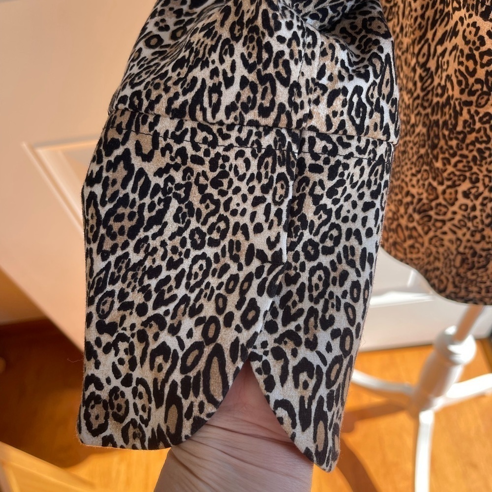 Chico’s Leopard Print Women's Jacket Blazer Size 12/14 - Picture 3 of 7